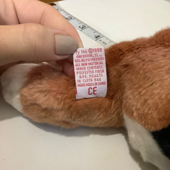 Vtg 1998 Ty Large Plush Beanie Buddy CHIP the Calico Cat 15" Retired - Picture 5 of 6